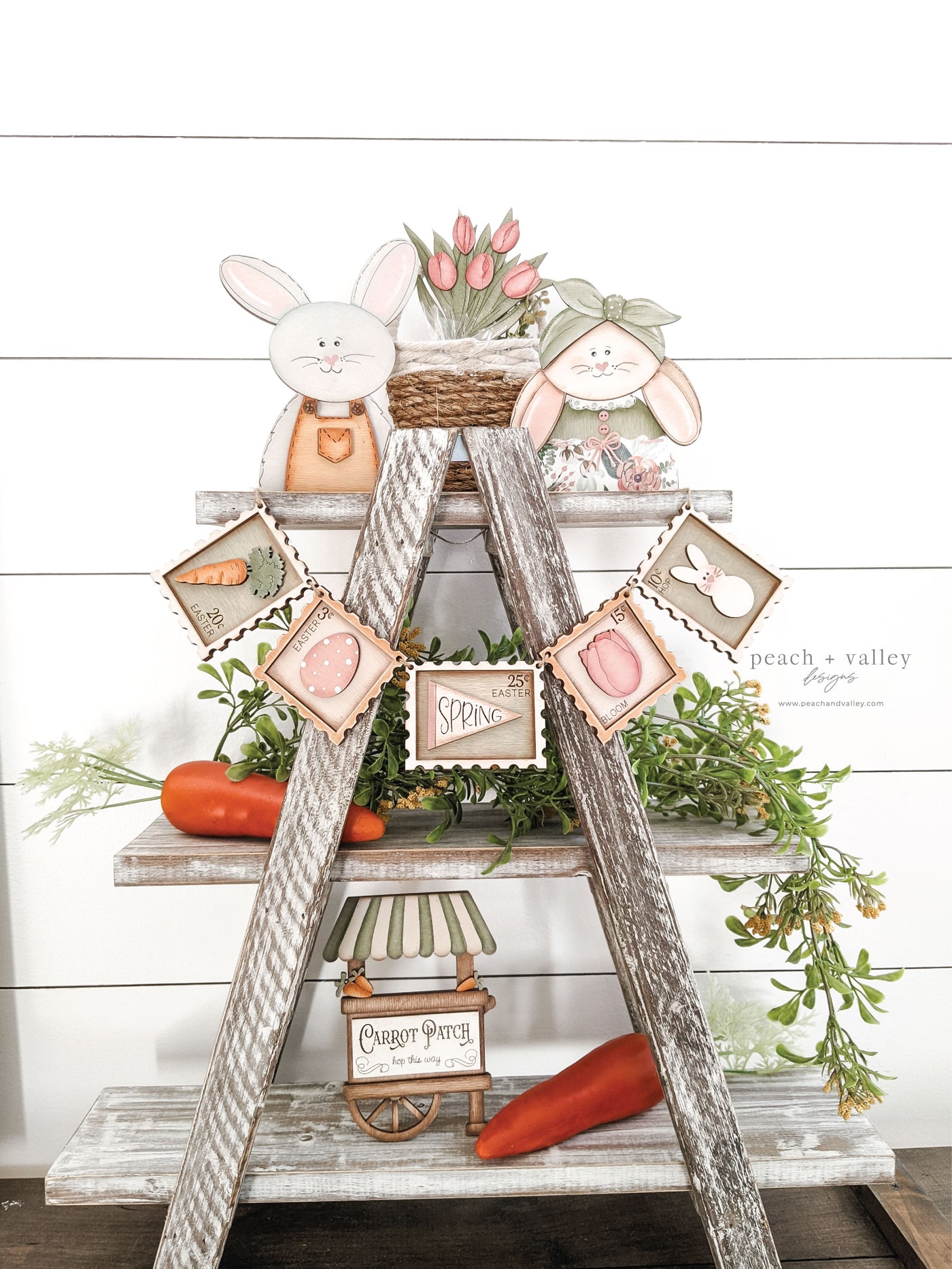 Easter Bunny Tray Set Cut File