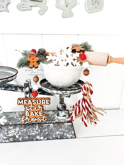 Gingerbread Beaded Garland Tag Blanks