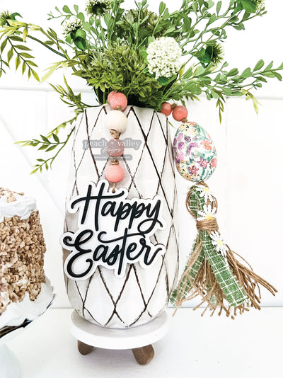 Happy Easter Garland Tag Blank