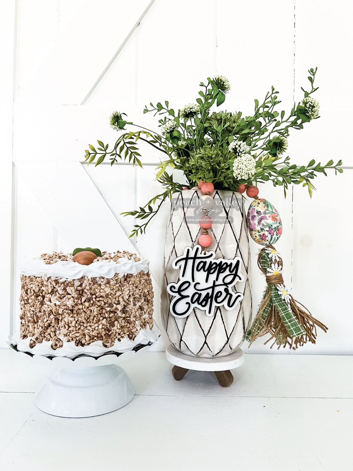 Happy Easter Garland Tag Blank