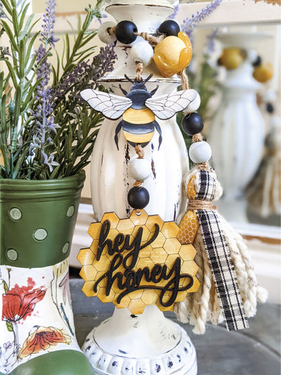 Hey Honey Bee Garland Tag Blank