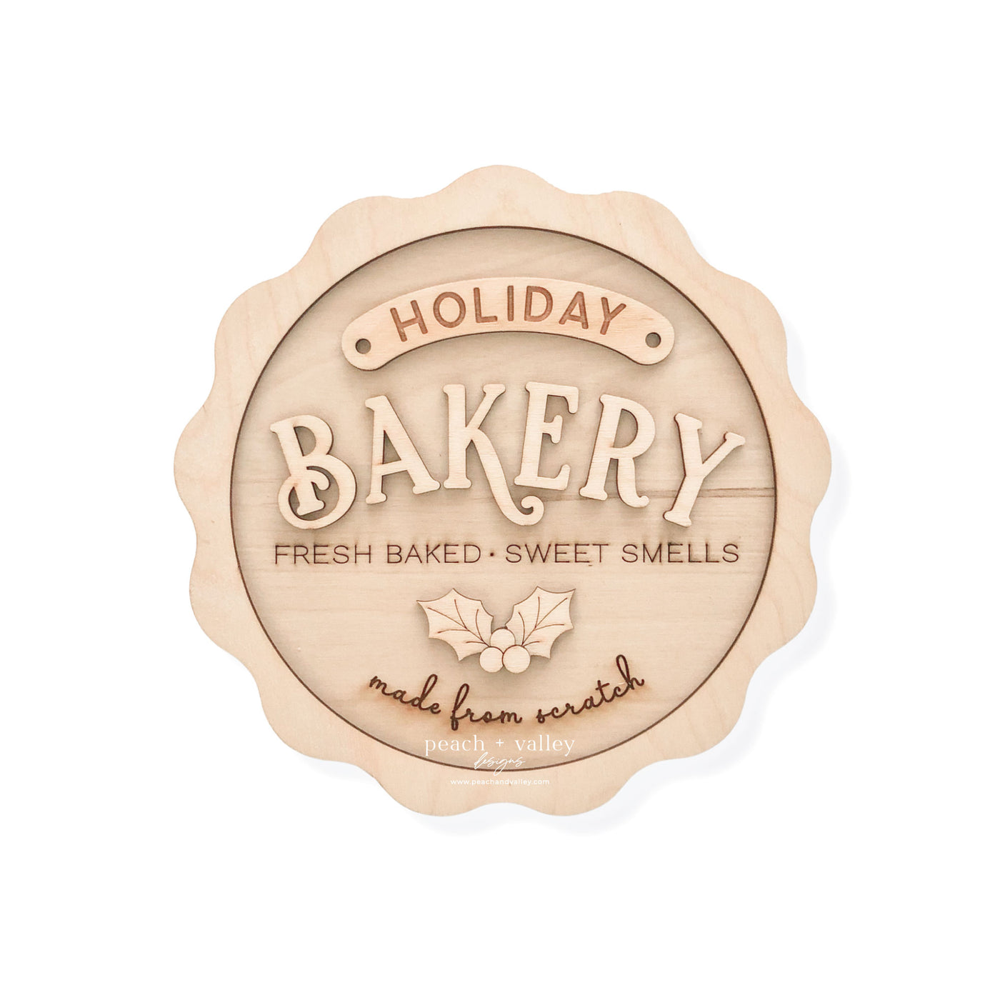 Holiday Bakery Sign Blank