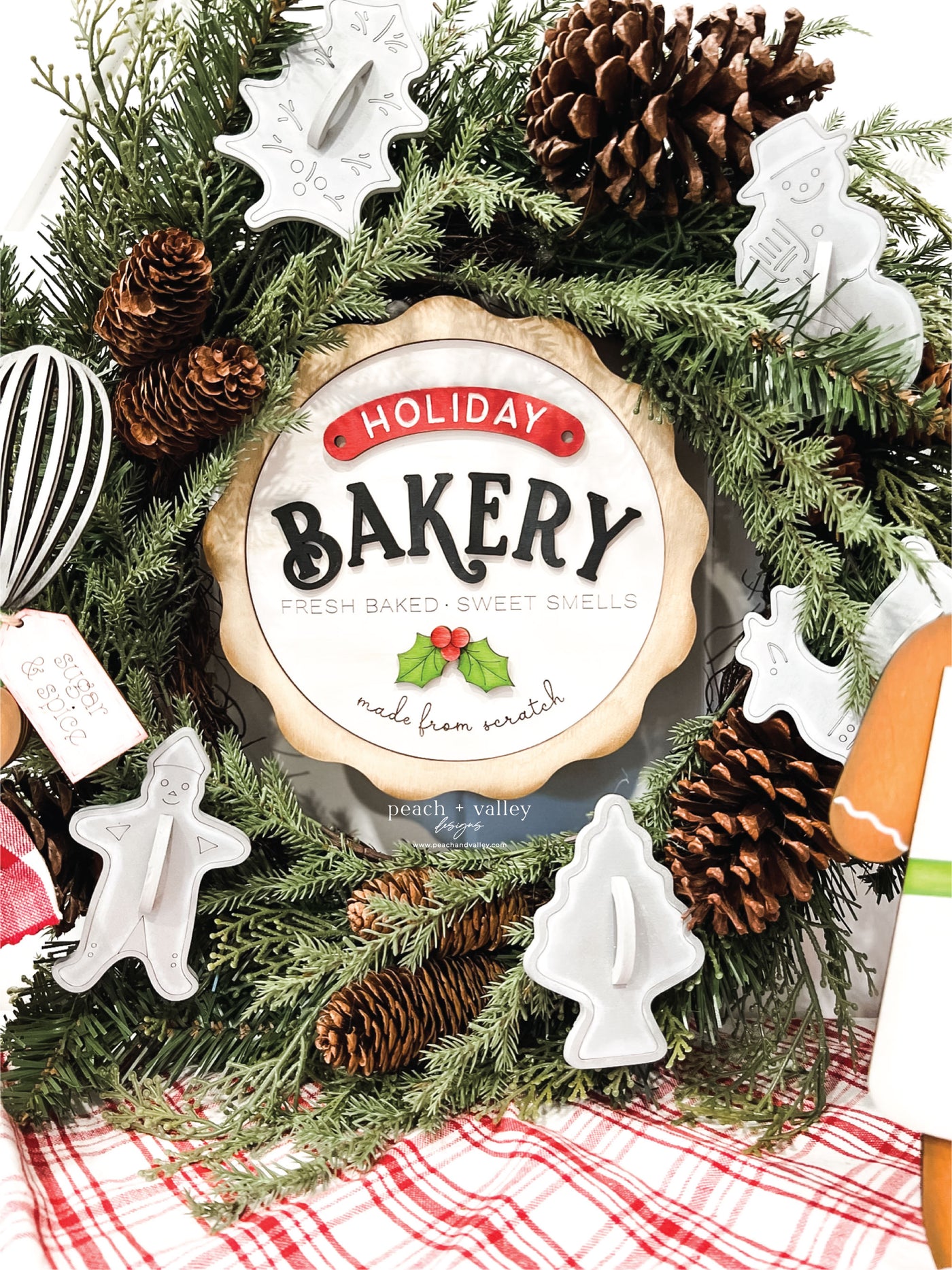 Holiday Bakery Sign Blank