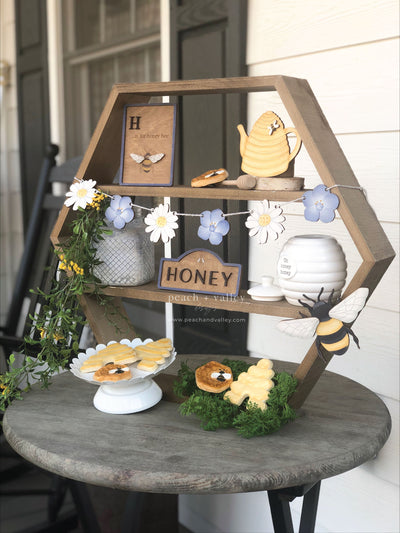 H is for Honey Bee Sign Blank