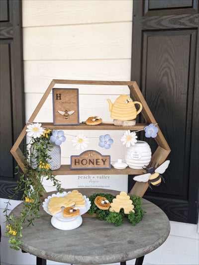 H is for Honey Bee Sign Blank