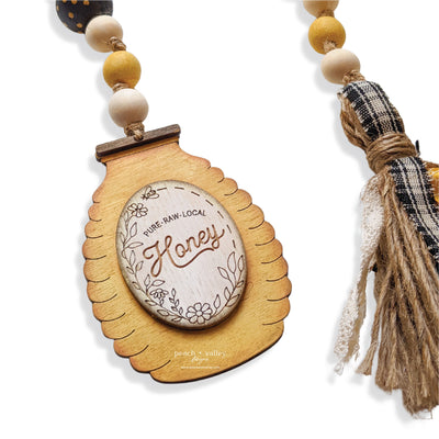 Honey Bottle Garland Tag Blank