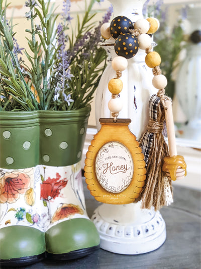 Honey Bottle Garland Tag Blank