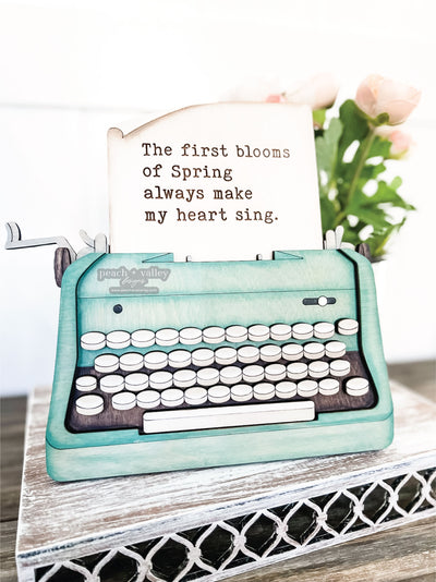Typewriter Shelf Sitter Blank