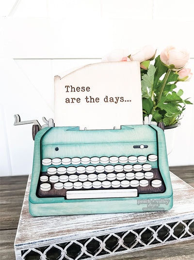 Interchangeable Typewriter Sign SVG