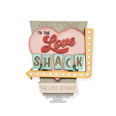Large Love Shack Sign Blank