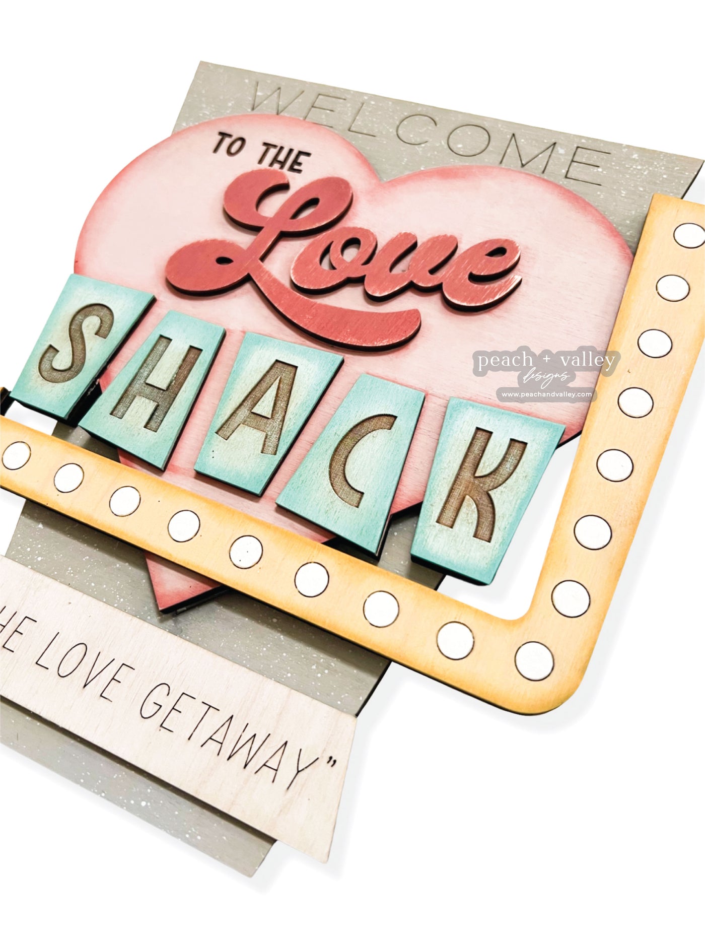 Large Love Shack Sign Blank