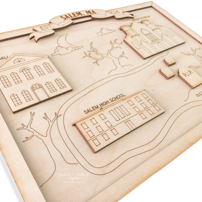Map of Salem Sign Blank