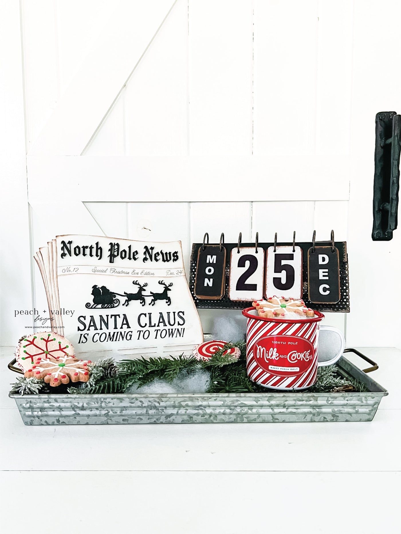 North Pole Newspaper Sign Blank