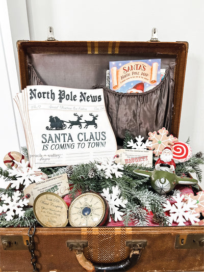 North Pole Newspaper Cut File