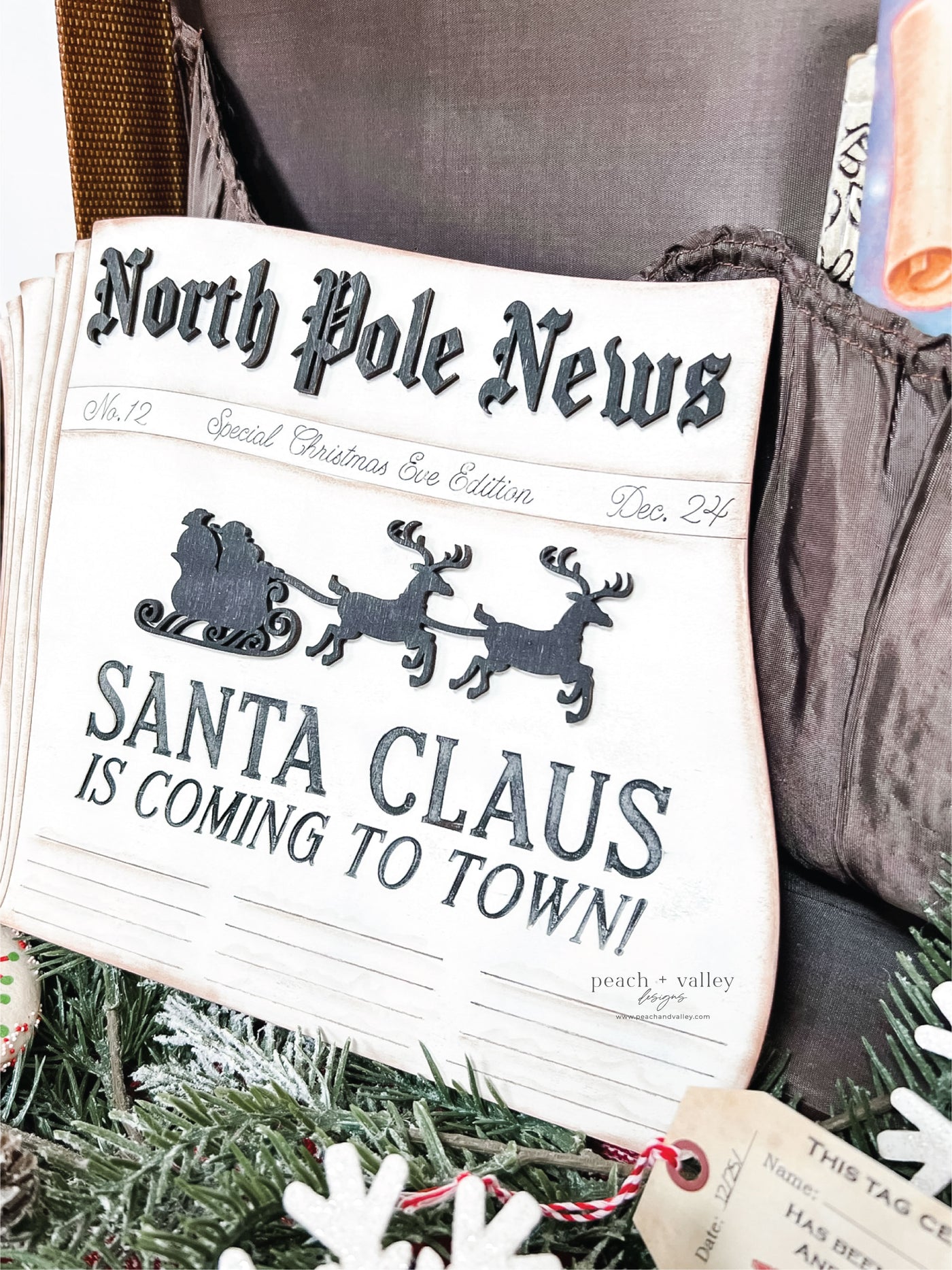North Pole Newspaper Cut File