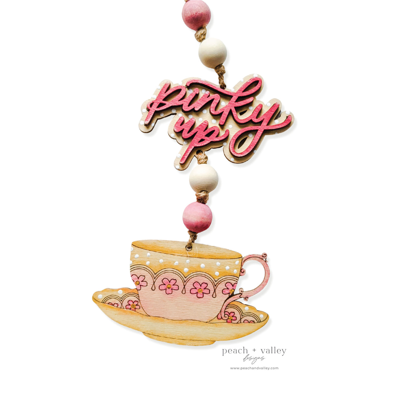 Tea Time Garland Tags Cut File