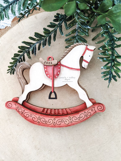 Rocking Horse Ornament Blank
