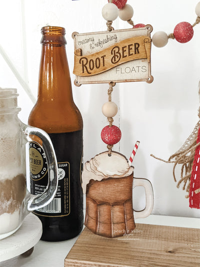Root Beer Garland Tag Blank