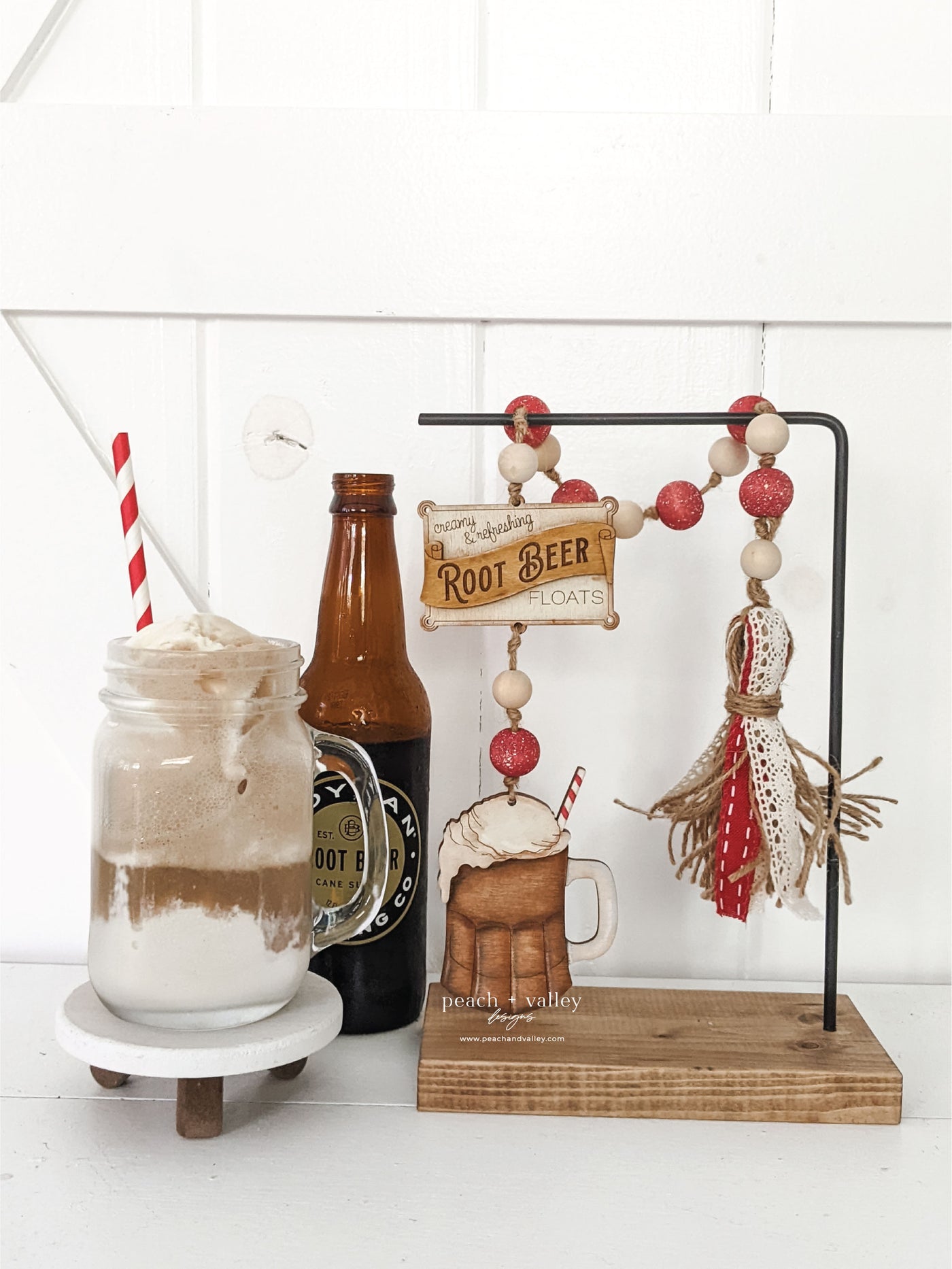 Root Beer Garland Tag Blank
