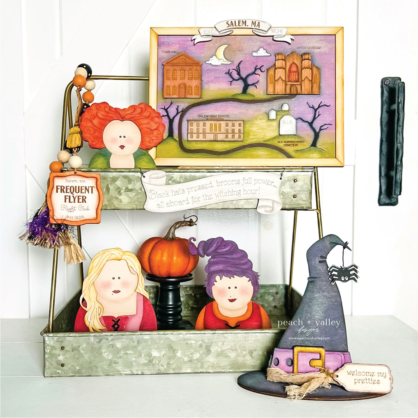 Witch Garland Tag Blank