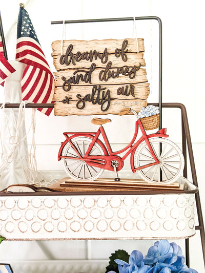 Bike with Flower Basket Blank