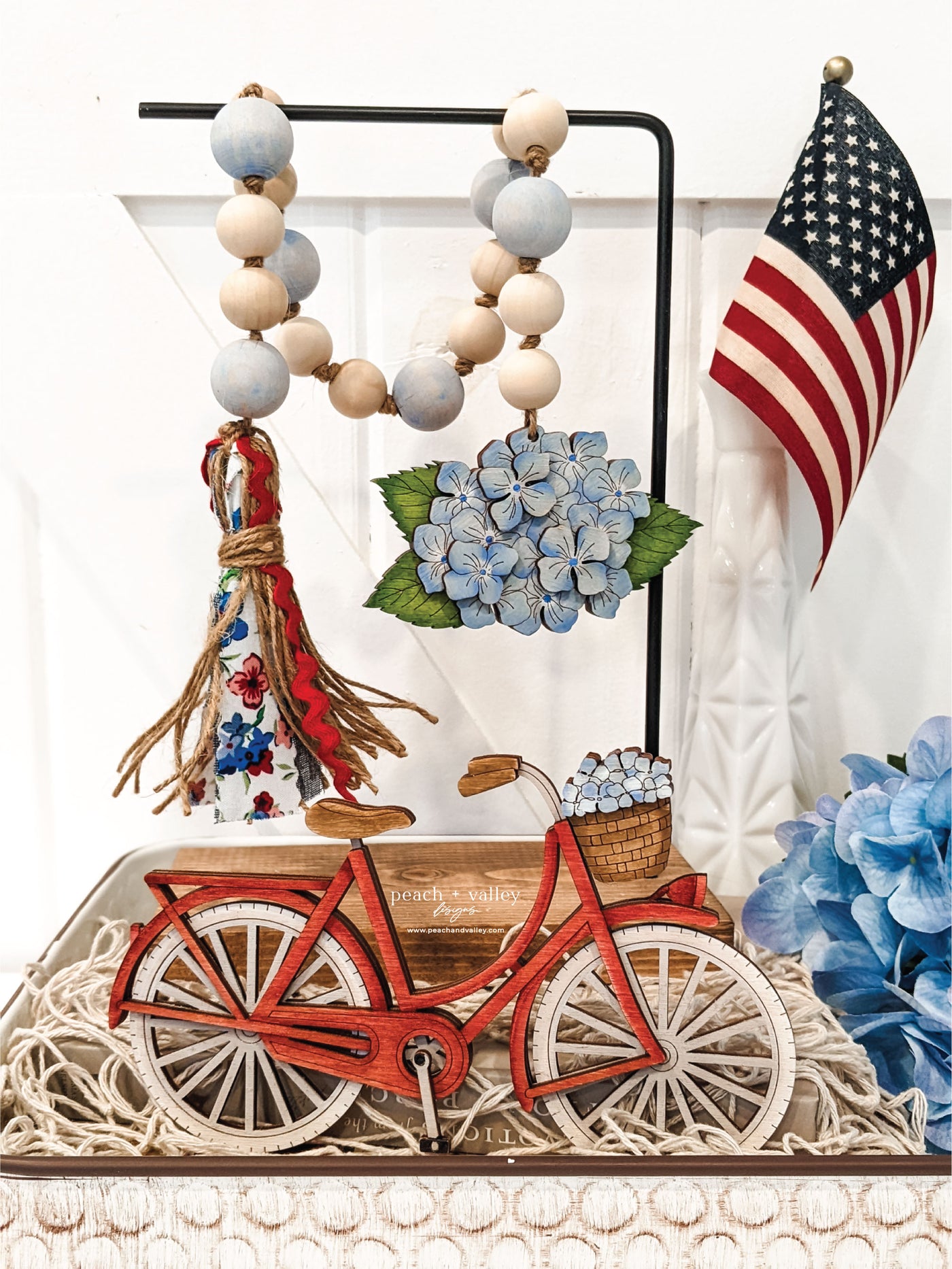Bike with Flower Basket Blank