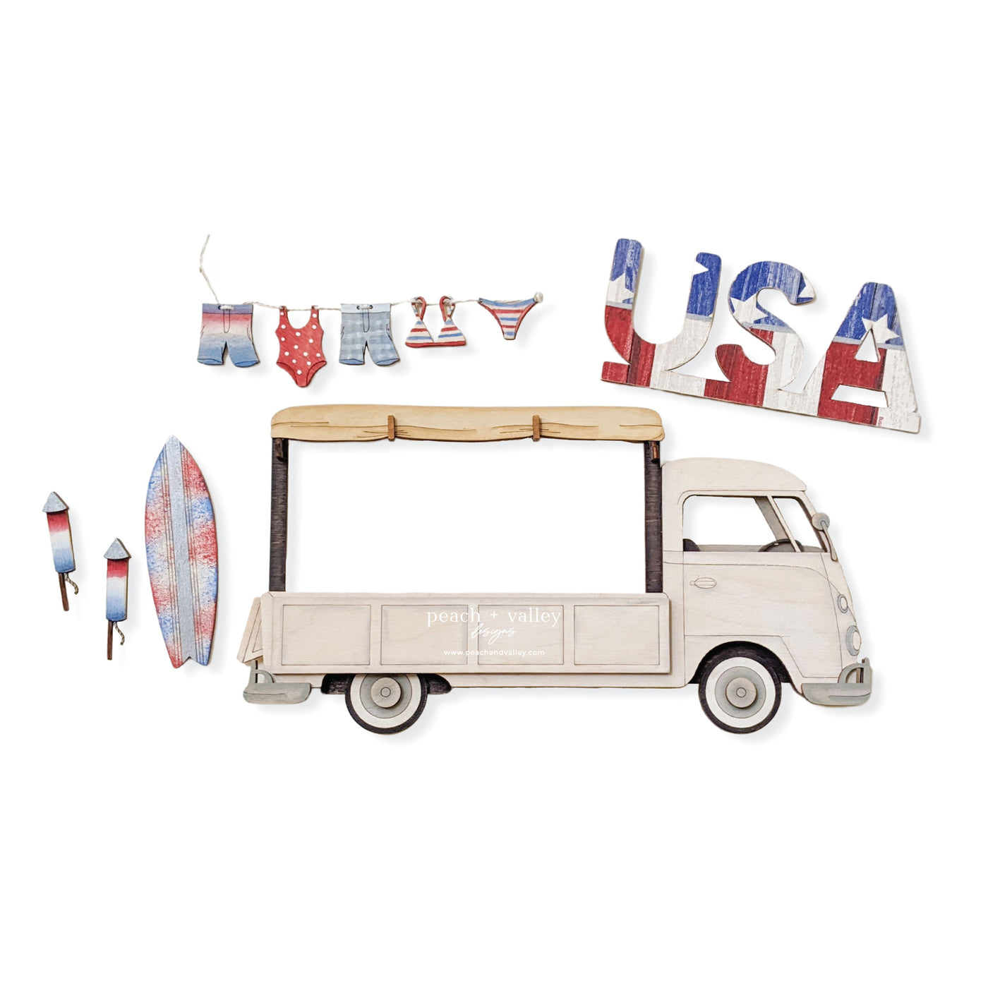 VW Truck Blank with USA Add-Ons
