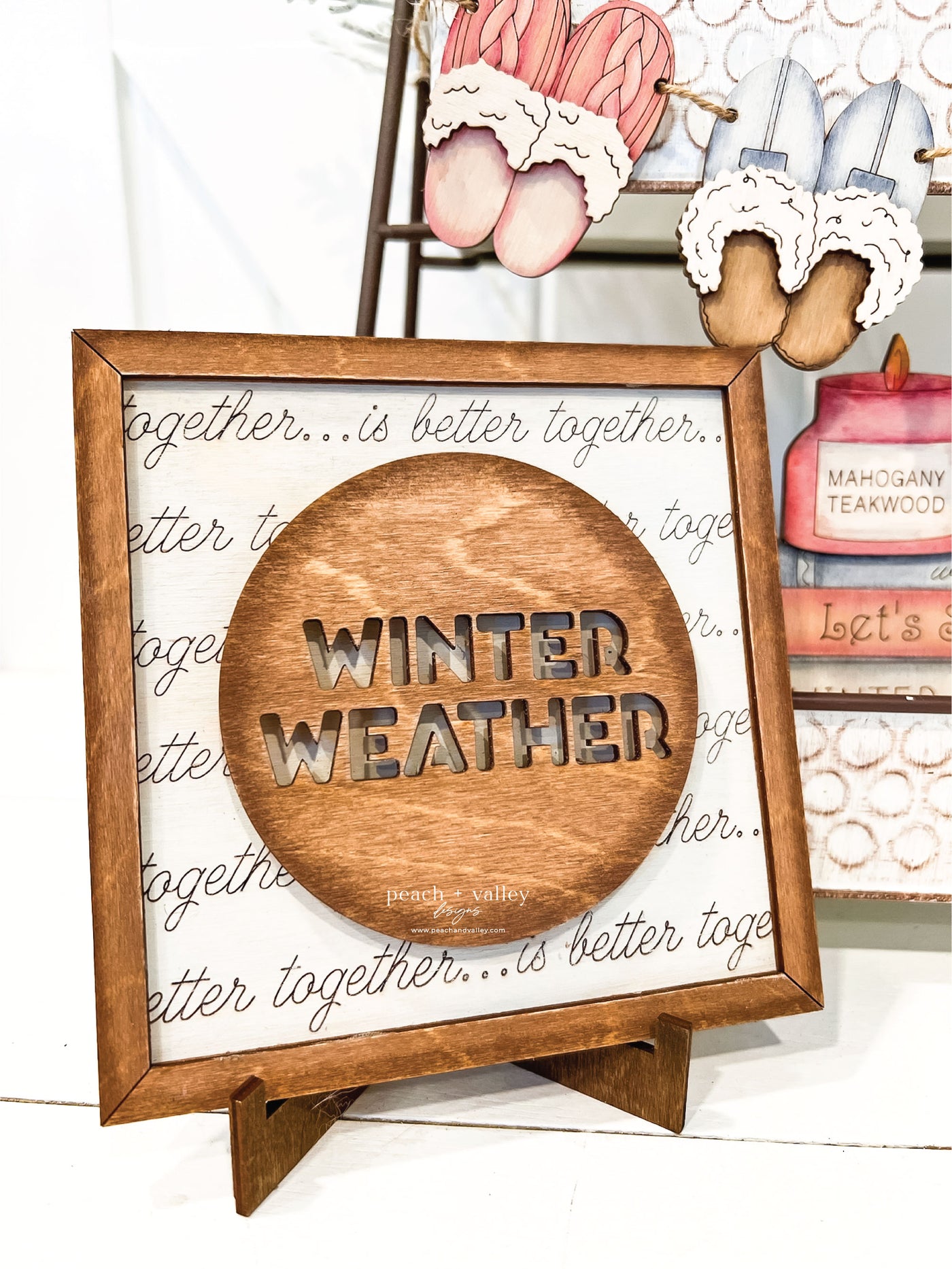 Winter Weather Sign Blank
