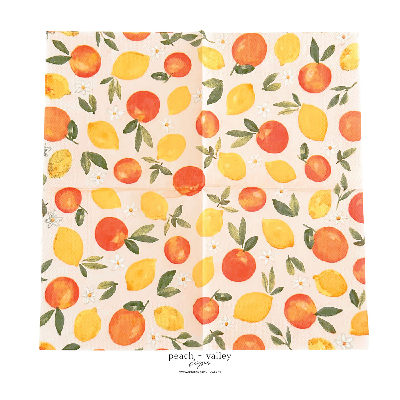 Pink Citrus Cocktail Napkin