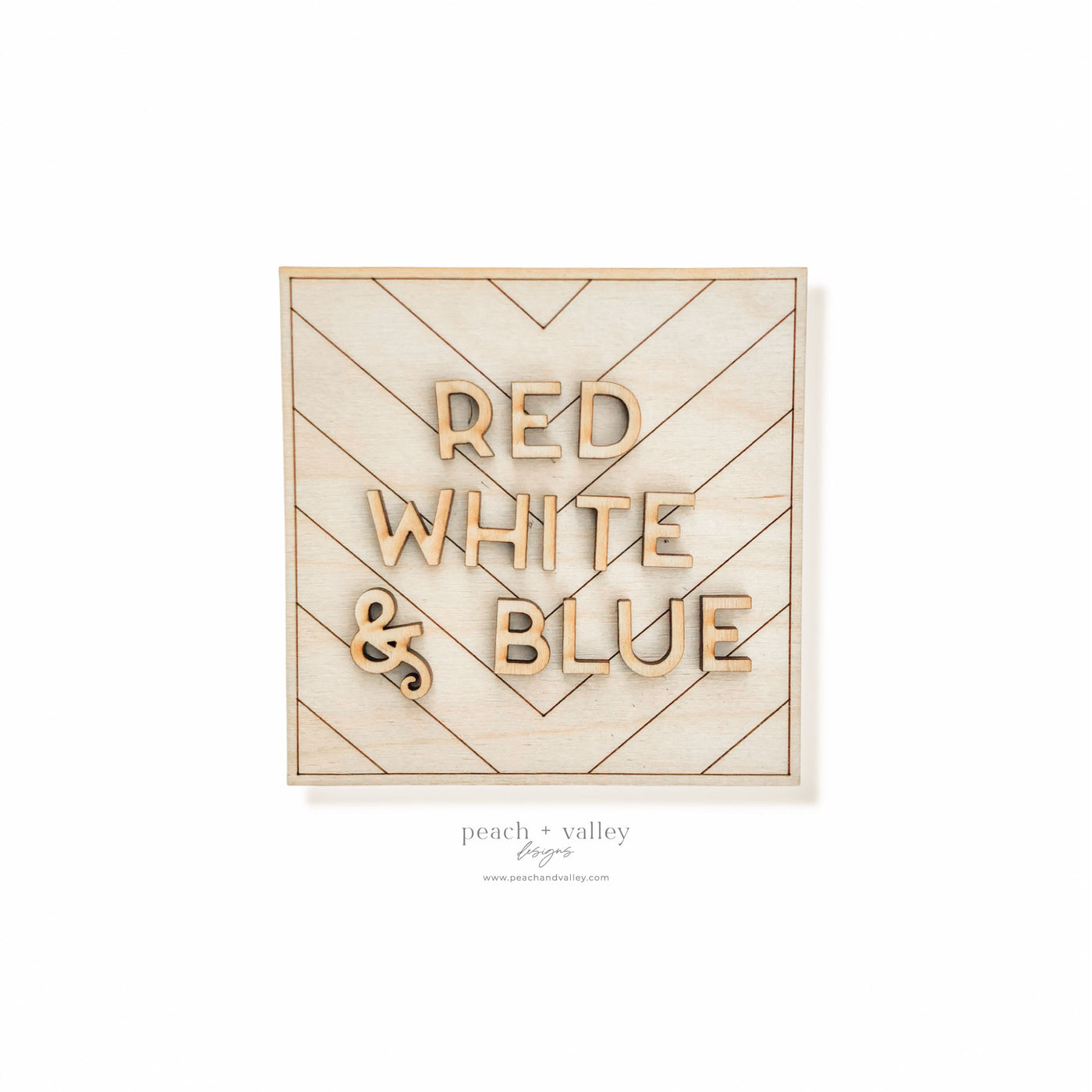 Red White + Blue Sign Blank