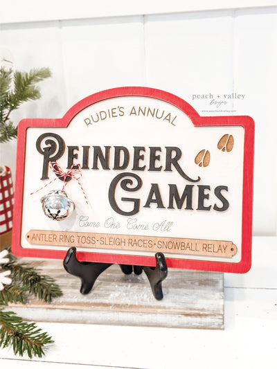 Reindeer Games Sign Blank