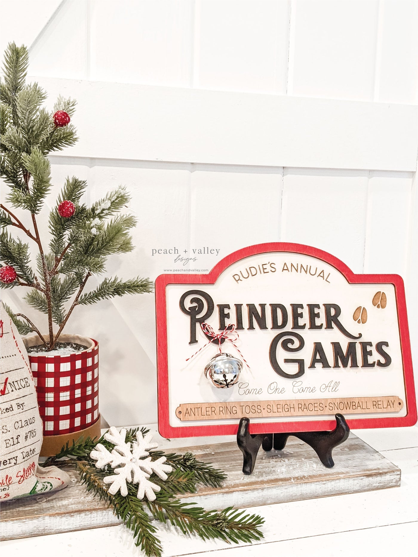 Reindeer Games Sign Blank