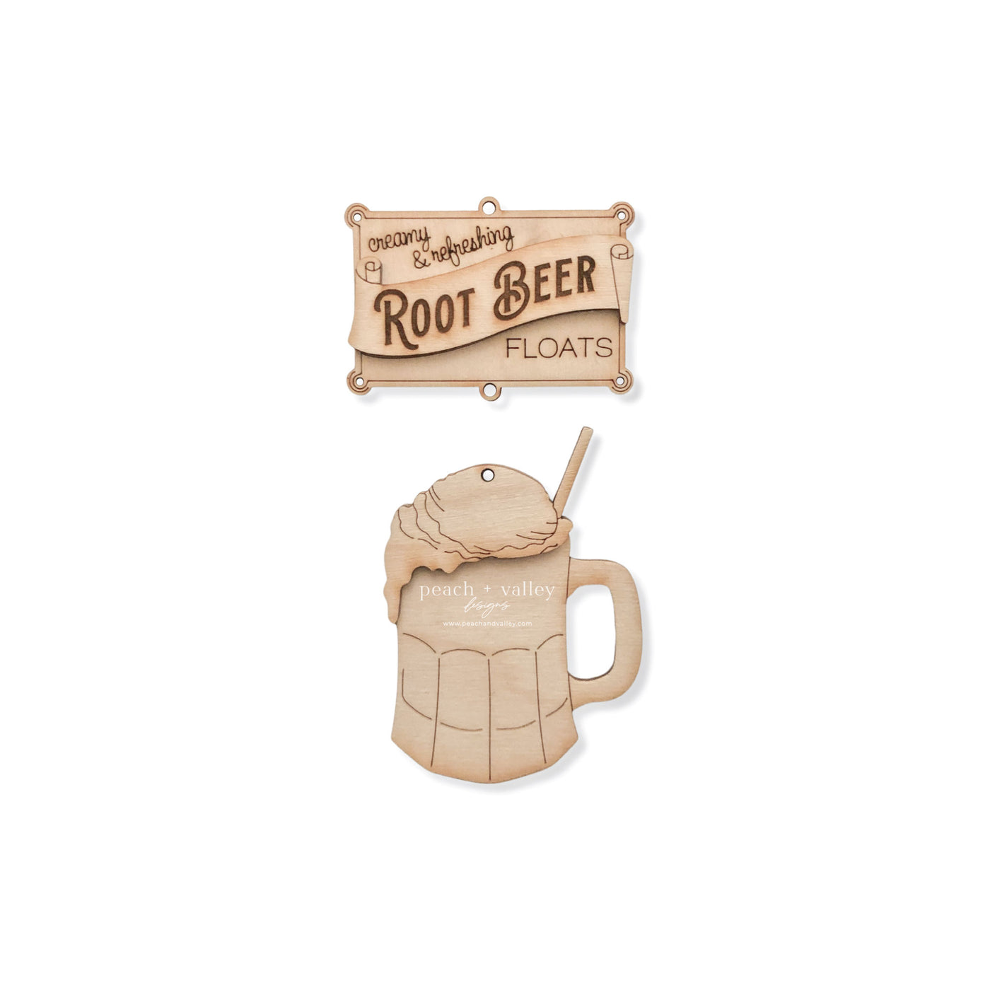Root Beer Garland Tag Blank