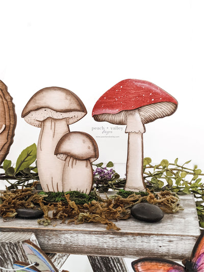 Mushroom Trio Blank