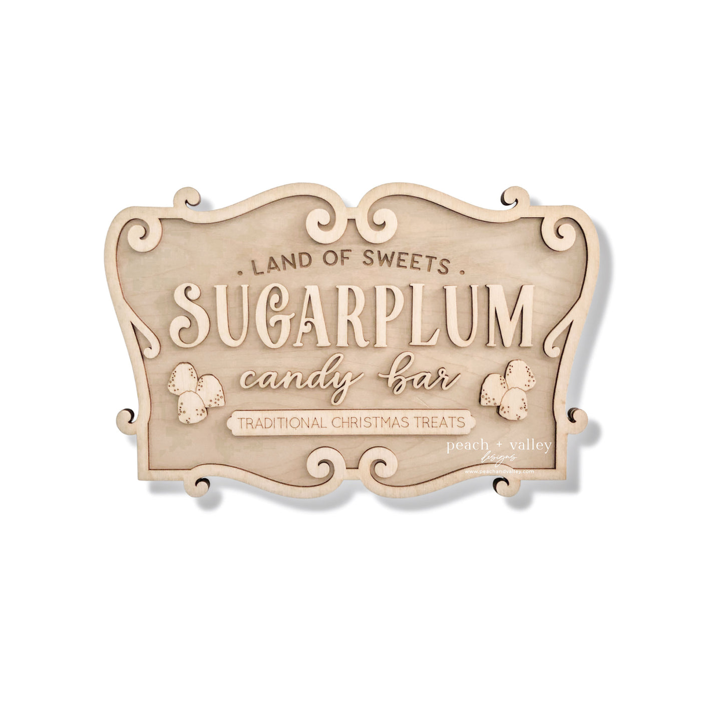 Sugarplum Candy Bar Sign Blank
