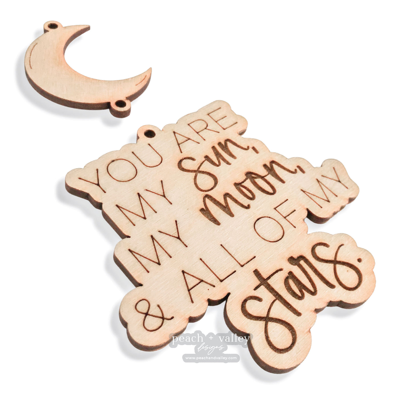Sun, Moon + Stars Garland Tag Blank