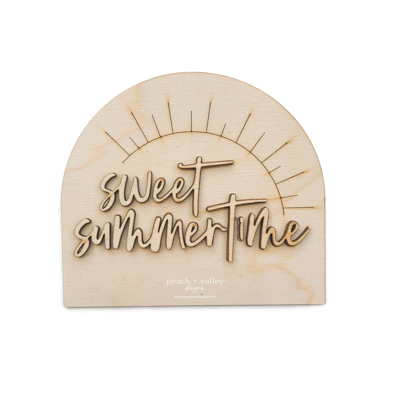Sweet Summertime Sign Blank