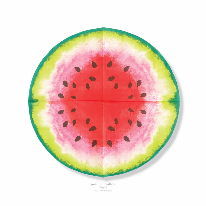 Watermelon Slice Circle Napkin
