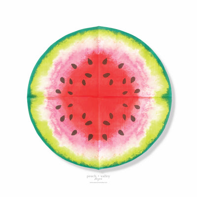 Watermelon Slice Circle Napkin