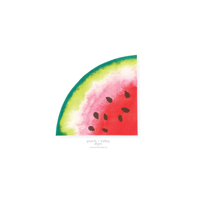 Watermelon Slice Circle Napkin