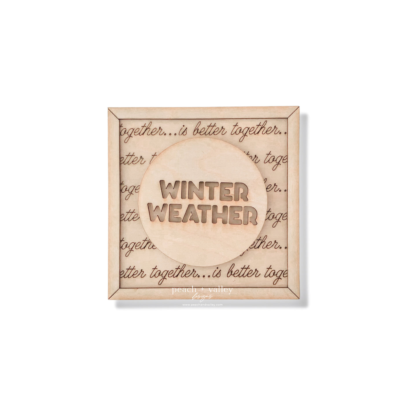 Winter Weather Sign Blank