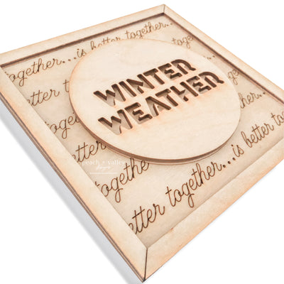Winter Weather Sign Blank