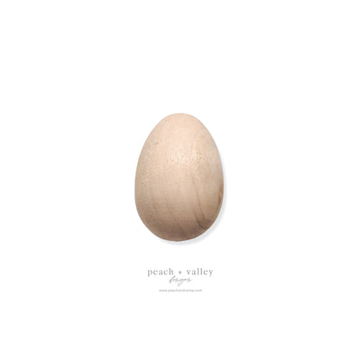 Wooden Egg Bead